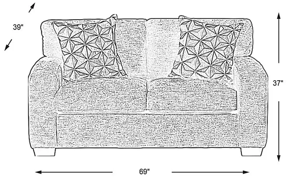 Finley Point Granite Loveseat