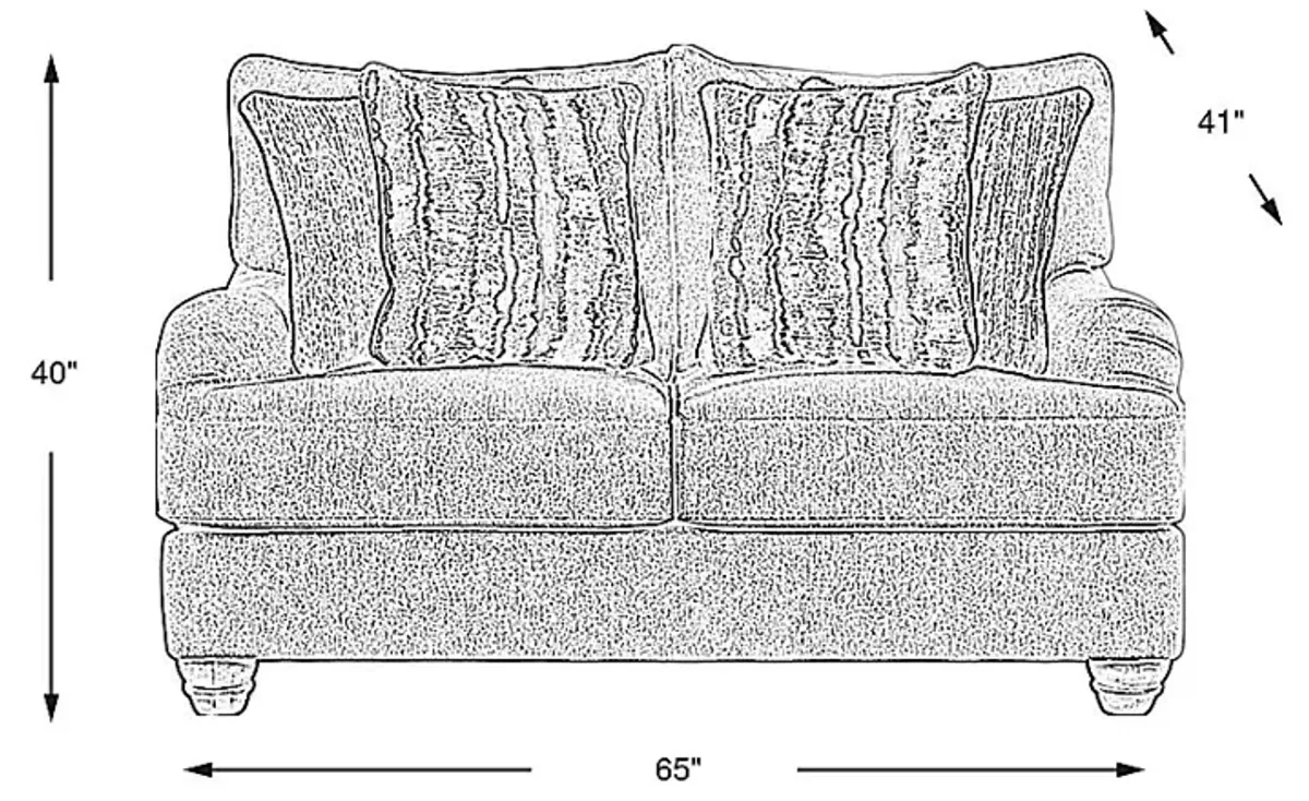 Beverly Glen Beige Loveseat