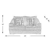 Briar Crossing Gray Loveseat