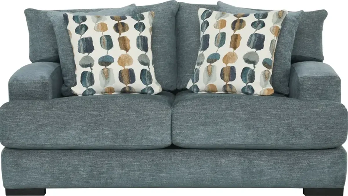 Archer Blue Loveseat