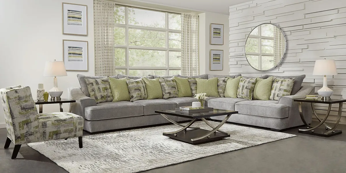 Kinley Gray 4 Pc Sectional