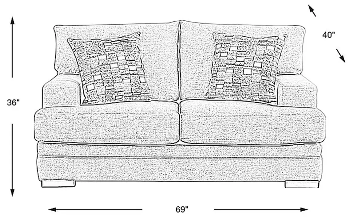 Jordan Beige Loveseat