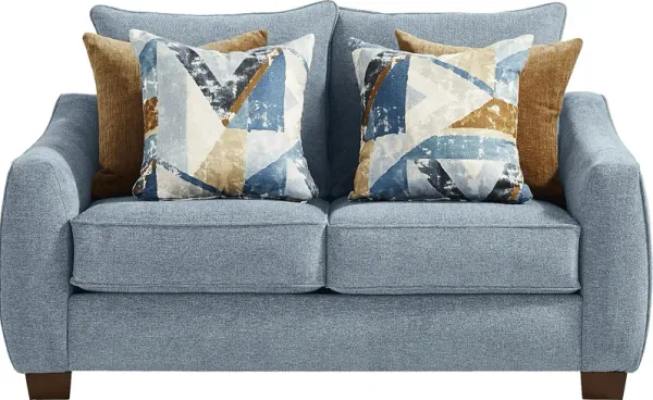Odette Denim Loveseat