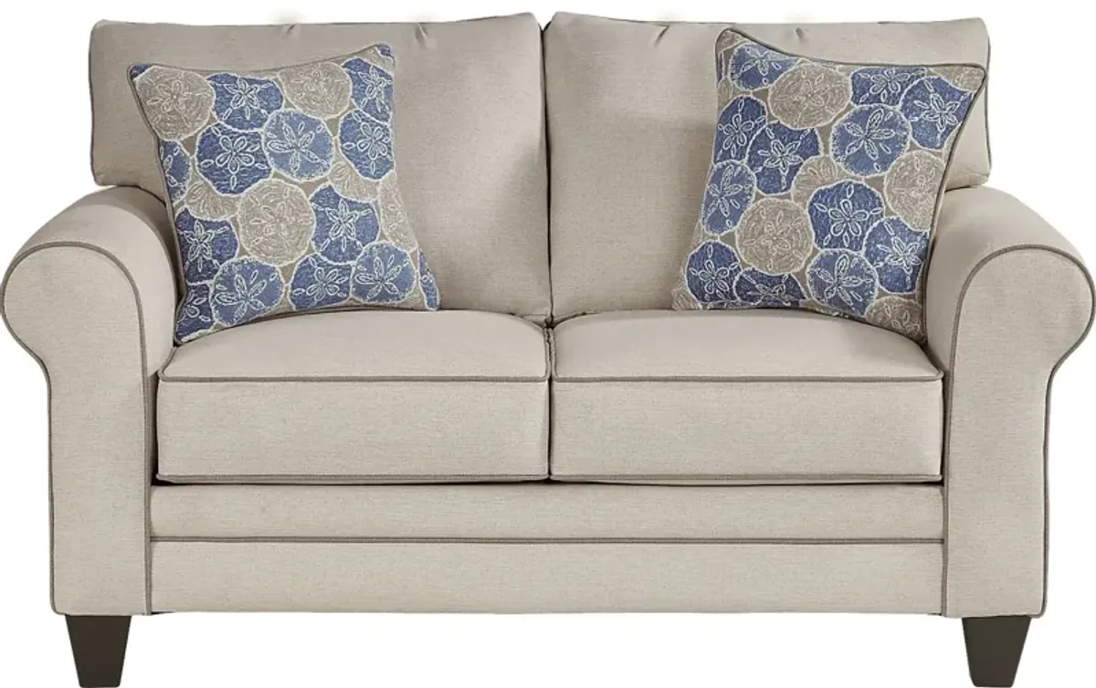 Kailani Coast Beige Loveseat