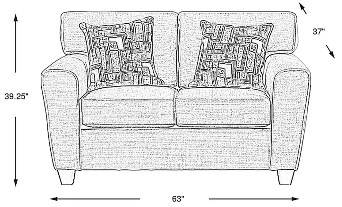 Dover Beige Loveseat