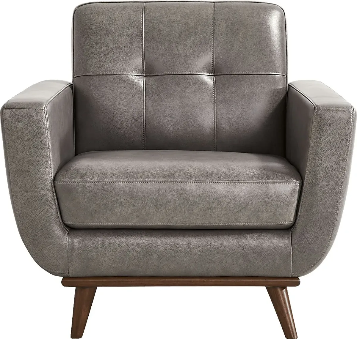 Greyson Gray Leather 3 Pc Living Room