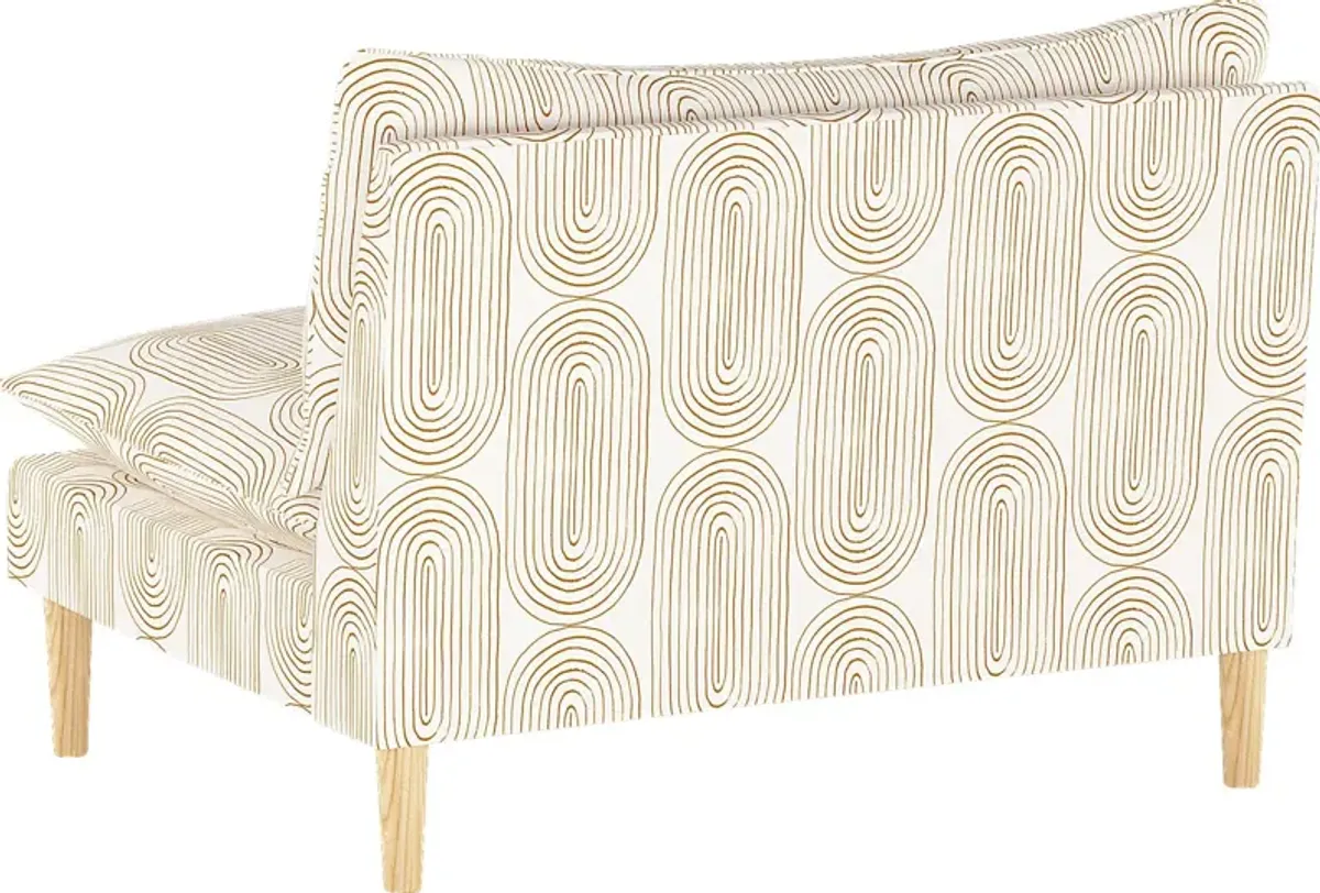 Golden Rust Dijon Settee