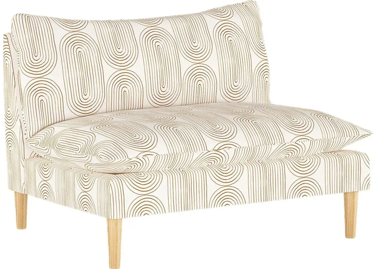 Golden Rust Dijon Settee