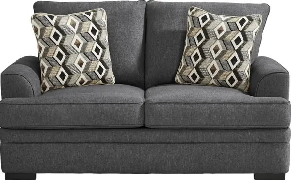 Surrey Hills Black Loveseat