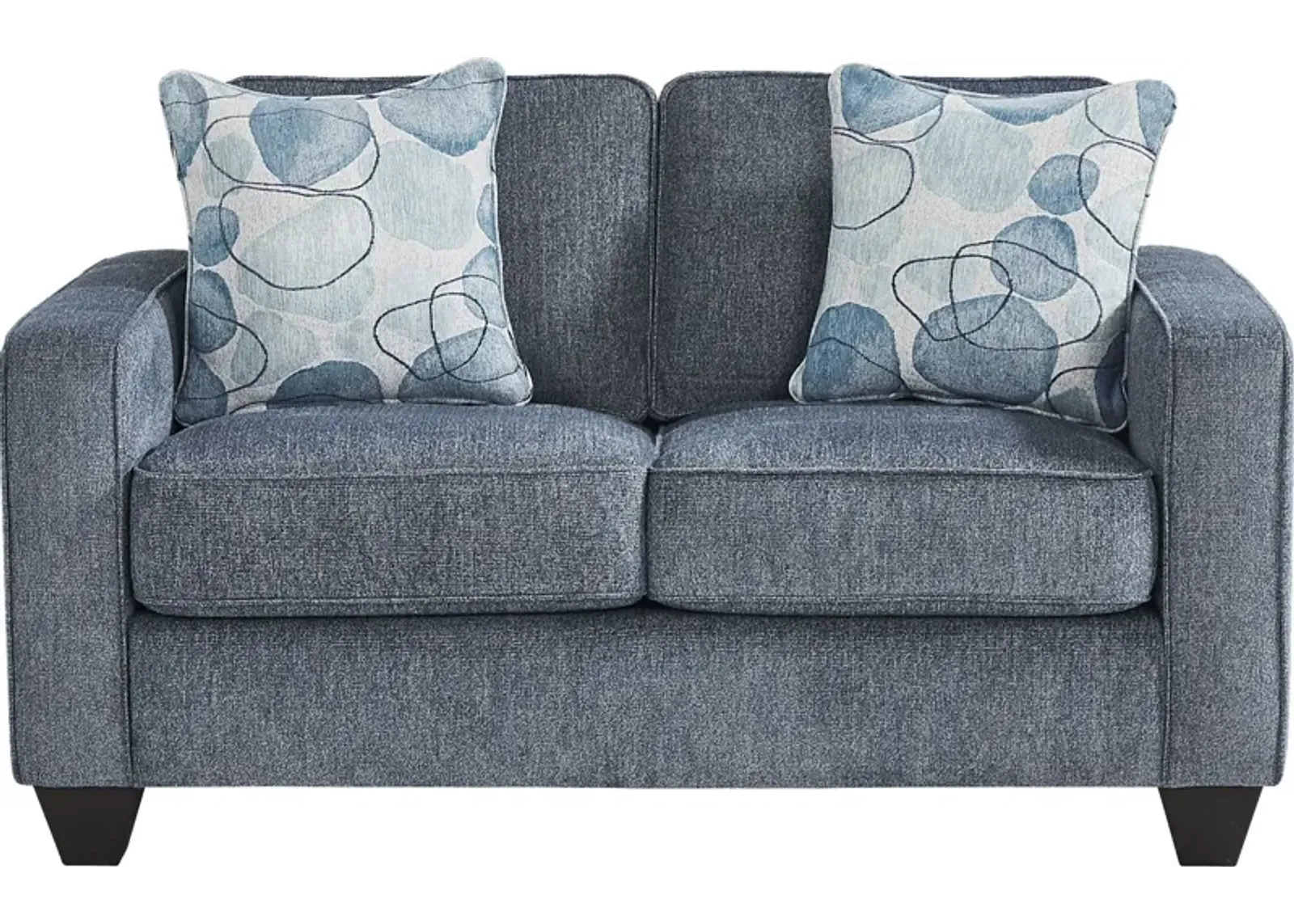 Alanis Bay Blue Loveseat