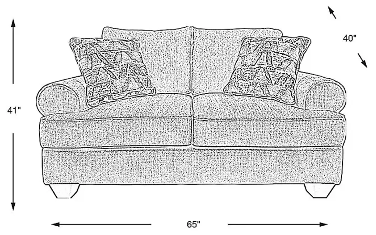 Hayward Beige Loveseat