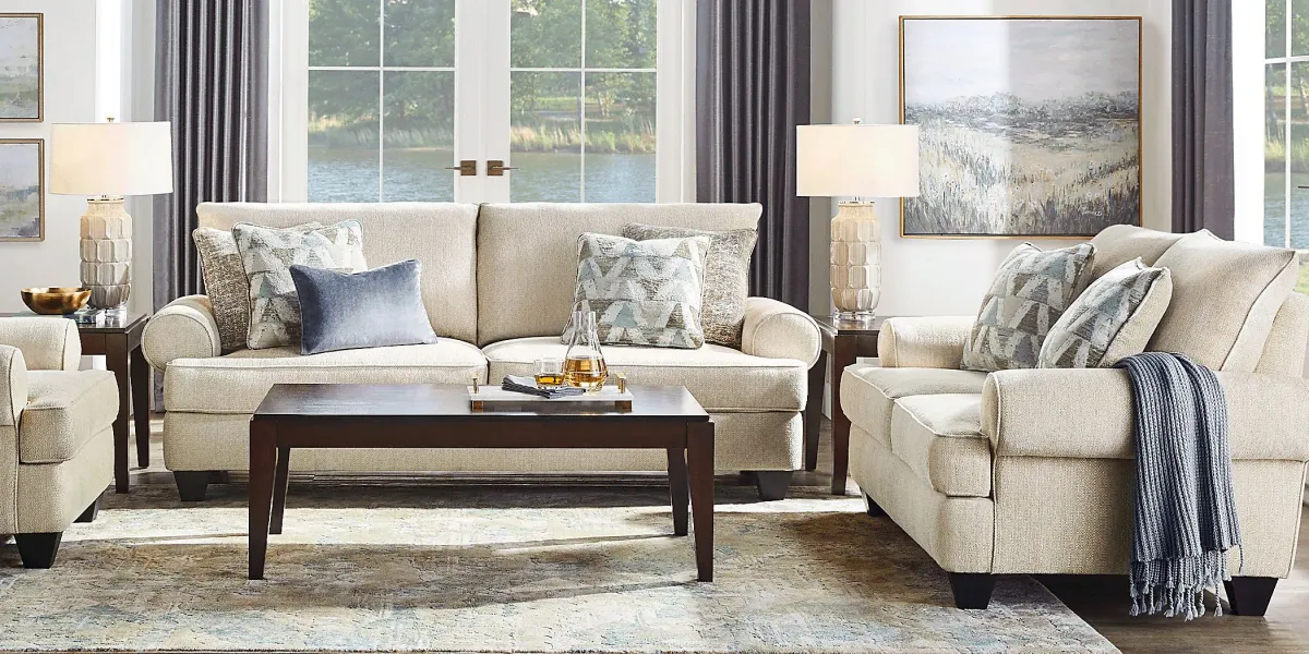 Hayward Beige Loveseat