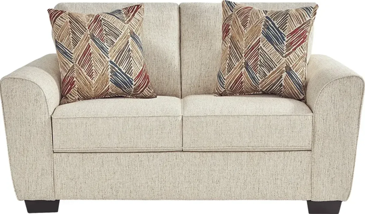 Sinclaire Beige Loveseat