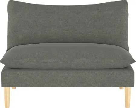 Deep Forest Charcoal Settee