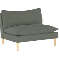 Deep Forest Charcoal Settee
