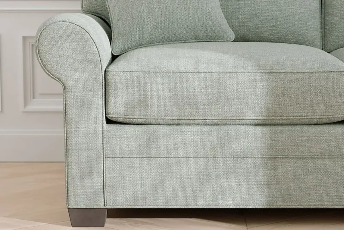 Bellingham Willow Green Textured Loveseat