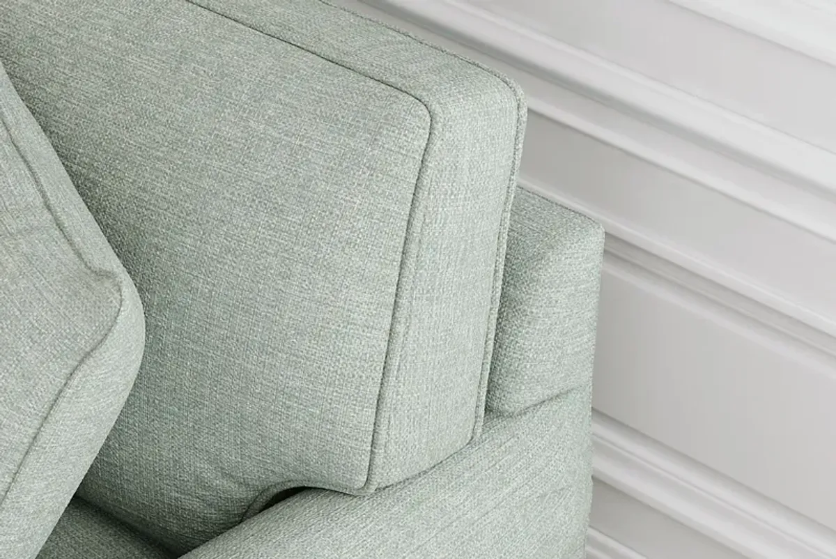 Bellingham Willow Green Textured Loveseat