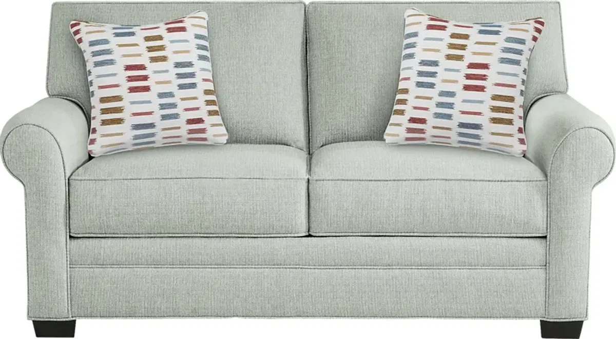 Bellingham Willow Green Textured Loveseat