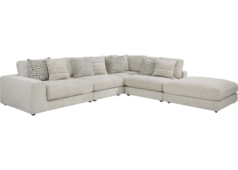 Monterey Trace White 5 Pc Sectional