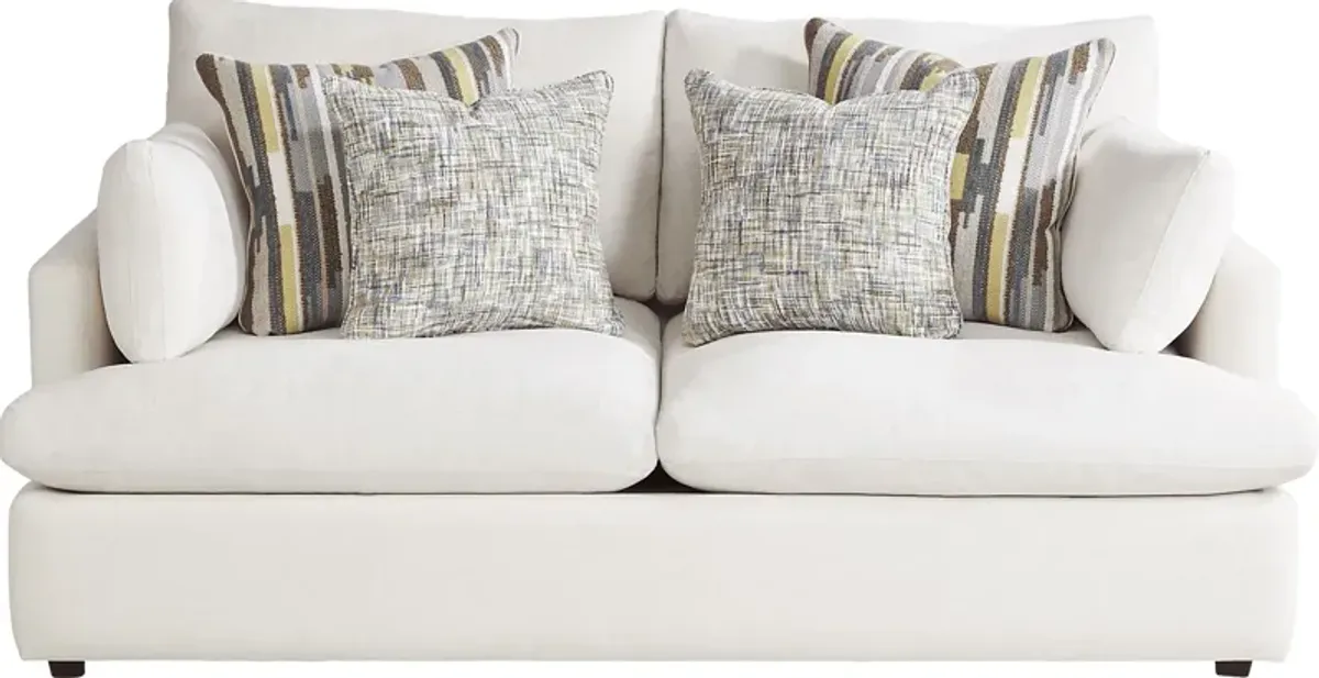 Aldon Park White Loveseat