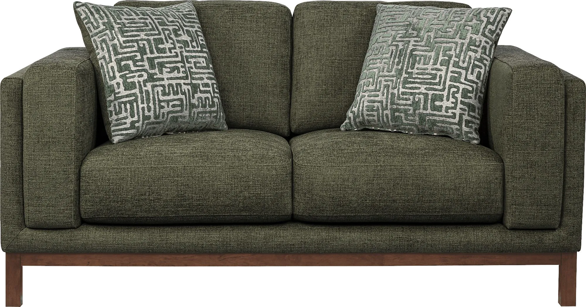 Elena Court Green Loveseat