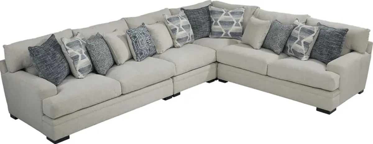 Bedford Park Ivory 4 Pc Sectional