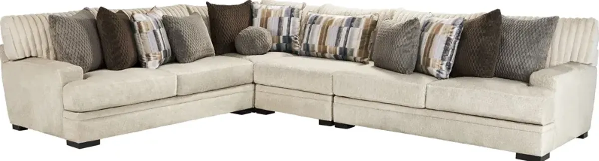 Hudson Street Beige 7 Pc Sectional Living Room