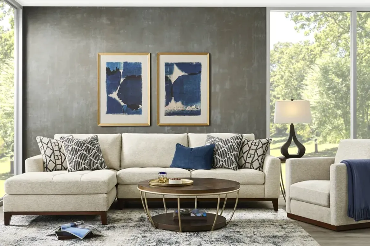 Harmon Beige 2 Pc Sectional