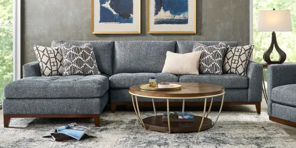 Harmon Indigo 2 Pc Sectional