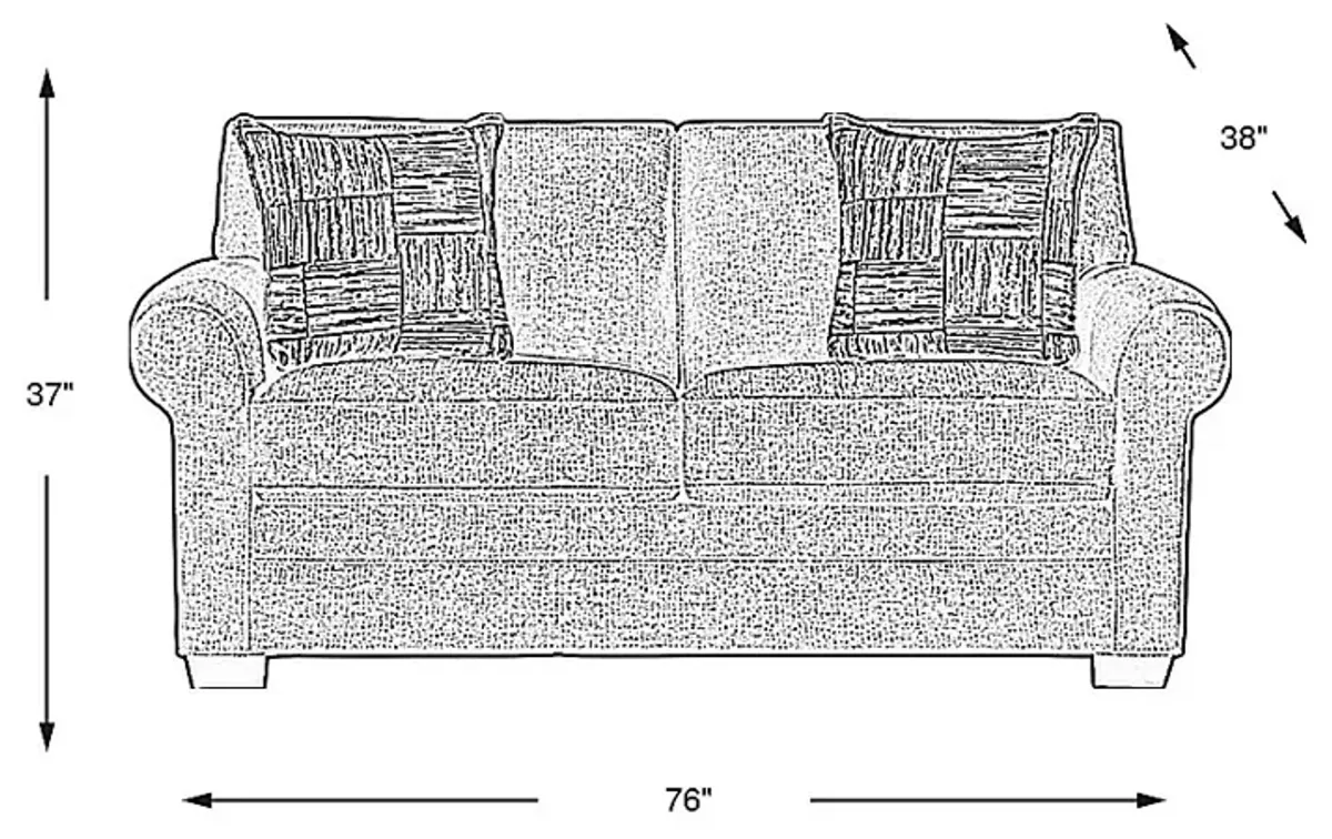 Bellingham Granite Textured Loveseat