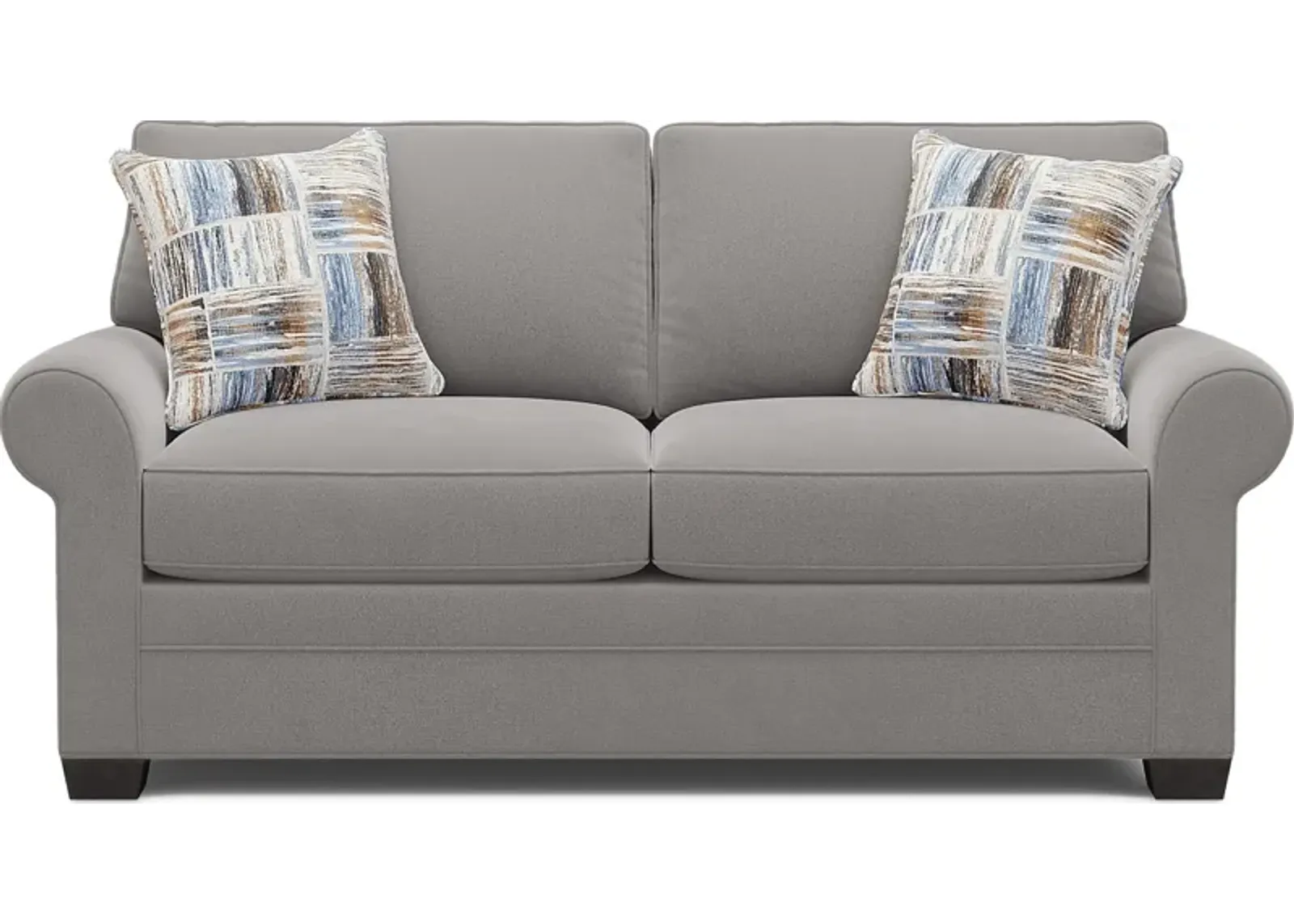 Bellingham Gray Microfiber Loveseat