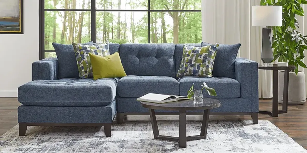 Chatham Navy 5 Pc Sectional Living Room