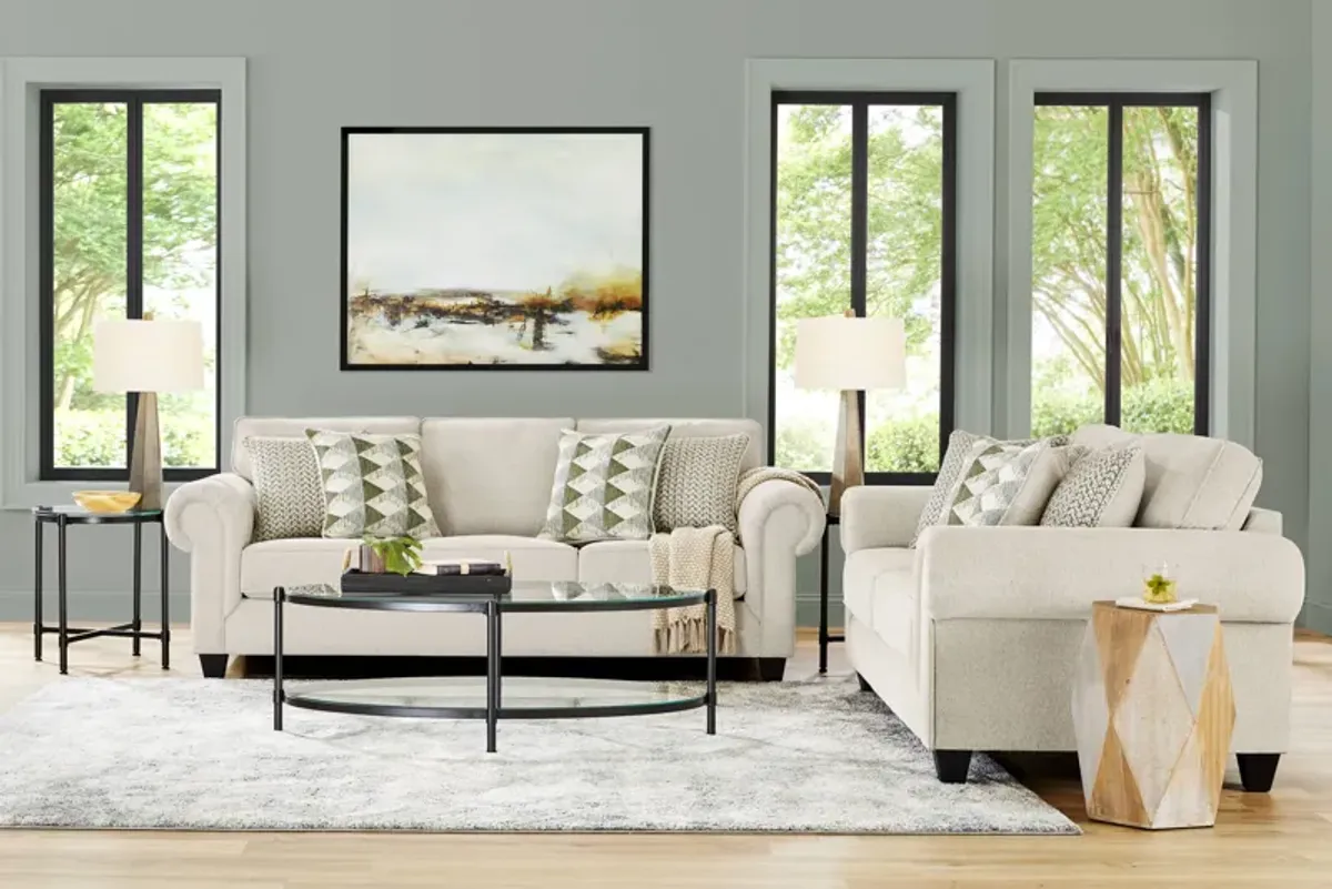 Hathaway Beige Loveseat