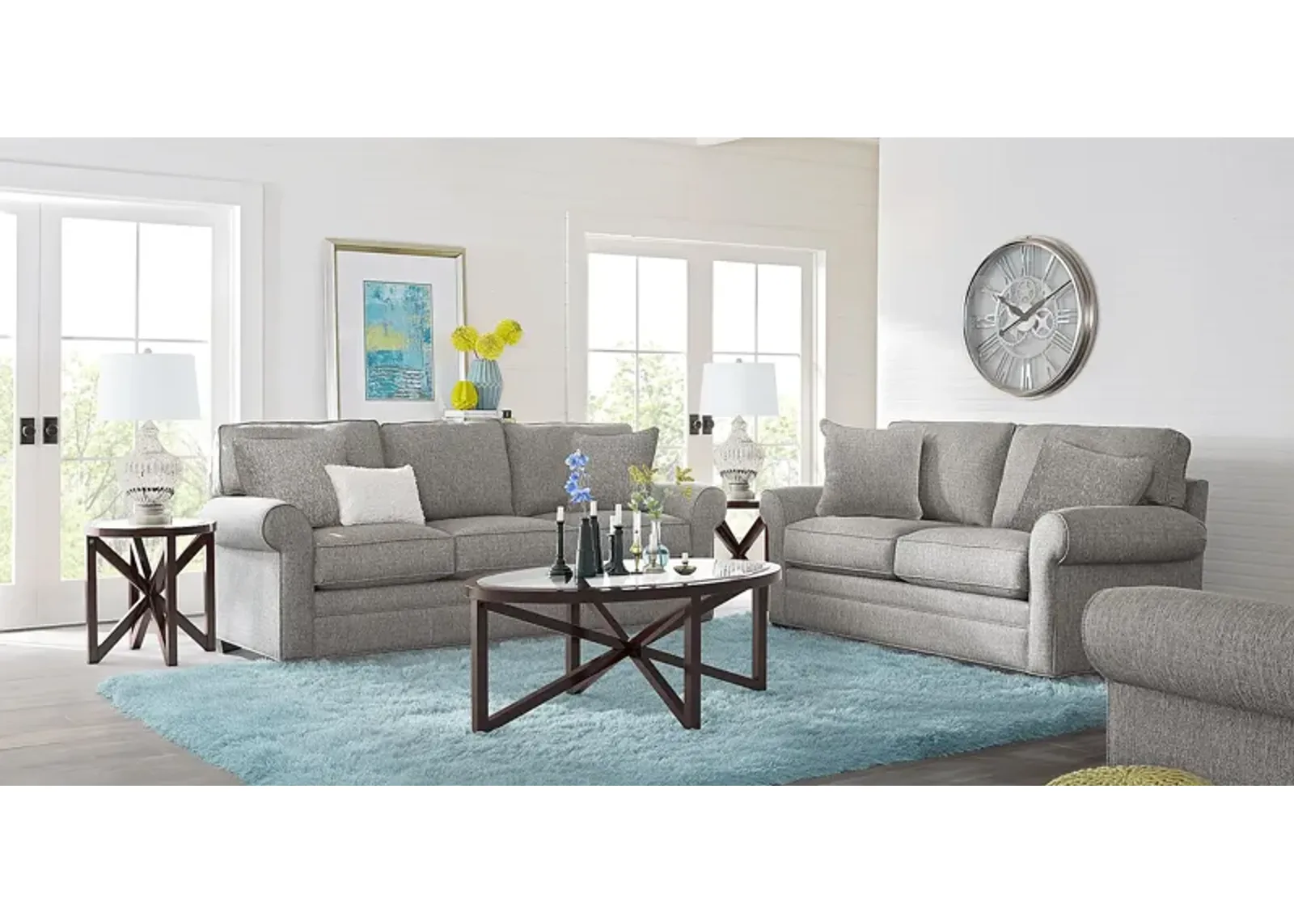 Bellingham Gray Textured 5 Pc Living Room