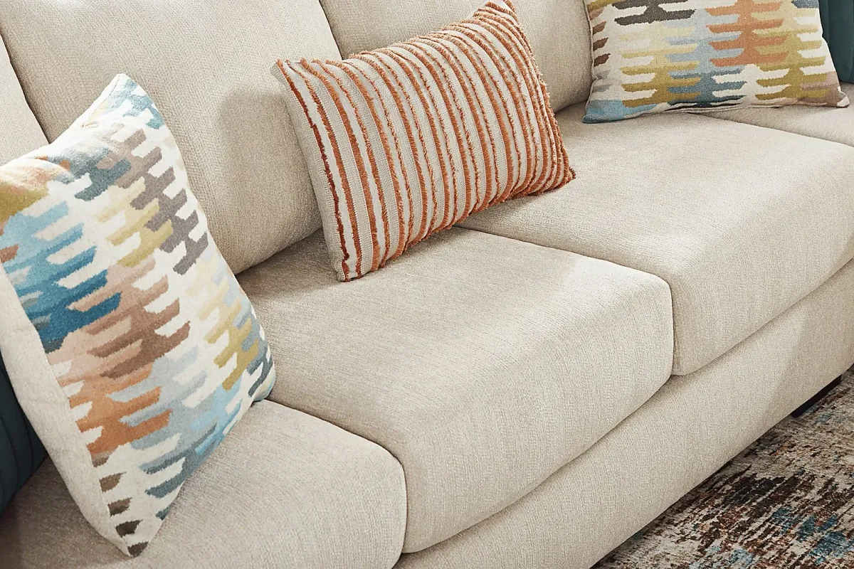 Brookeville White 2 Pc Sectional