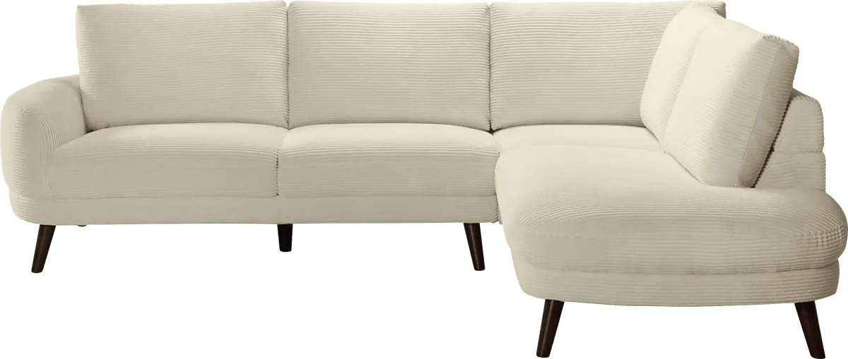 Penn Station Cream 2 Pc Sectional