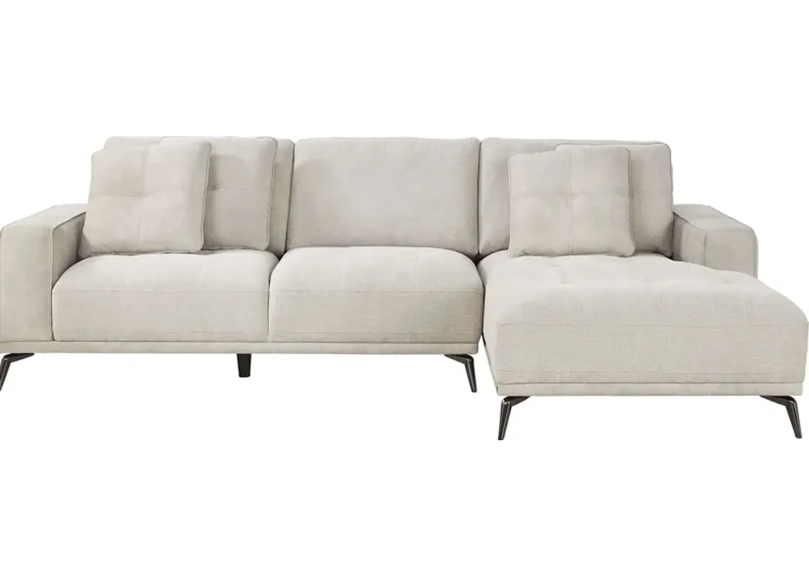 Valencia Light Gray 2 Pc Sectional