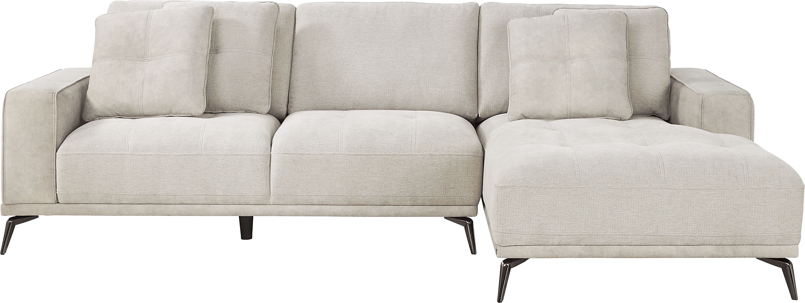 Valencia Light Gray 2 Pc Sectional