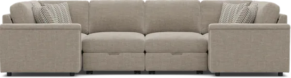 Tempo Modular Beige 8 Pc Sectional