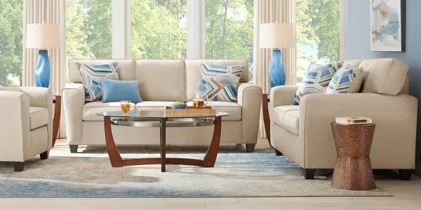 Lennon Beige 8 Pc Living Room