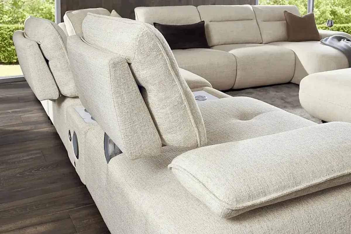 Olympia Linen 7 Pc Sectional with Audio