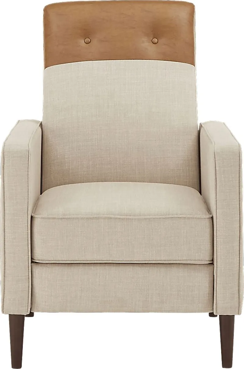 Moylan Beige Pushback Recliner