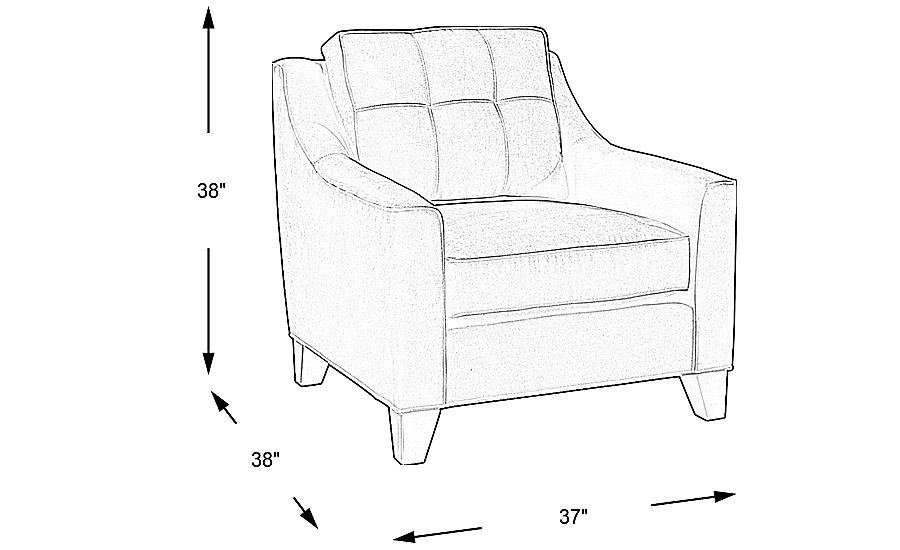 Cindy Crawford Home Madison Place Cardinal Microfiber Chair