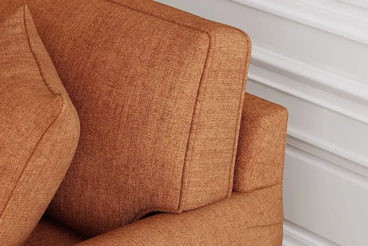 Bellingham Russet Textured Chenille Chair