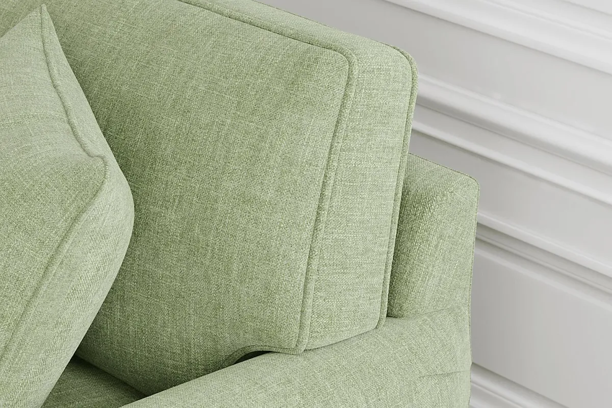 Bellingham Celadon Textured Chenille Gel Foam Sleeper Chair