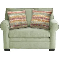 Bellingham Celadon Textured Chenille Gel Foam Sleeper Chair