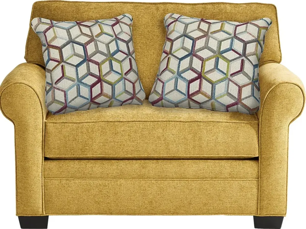 Bellingham Sunflower Textured Chenille Sleeper Chair