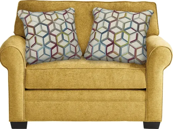 Bellingham Sunflower Textured Chenille Gel Foam Sleeper Chair