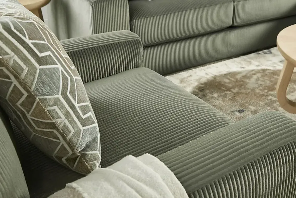 Cordelle Green Swivel Chair