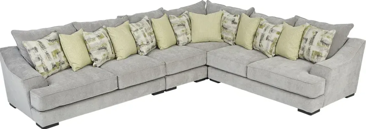 Kinley Gray 7 Pc Sectional Living Room